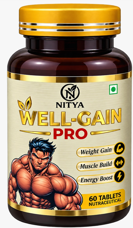 Nitya Well-Gain Pro - weight gain, muscle build and energy boost